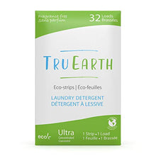 Load image into Gallery viewer, Tru Earth Eco-Strips Laundry Detergent (Fragrance-Free, 32 Loads) - Eco-friendly Hypoallergenic & Biodegradable Plastic-Free Laundry Detergent Sheets