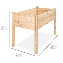 Load image into Gallery viewer, Best Choice Products Raised Garden Bed 48x24x30in Elevated Wood Planter Box Stand for Backyard, Patio - Natural