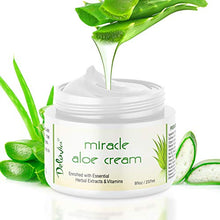Load image into Gallery viewer, Face & Body Miracle Aloe Vera Moisturizing Cream - Facial Moisturizer Lotion – Day & Night Hydrating Skin Care for Dry, Aging, Sensitive Skin, Eczema, Psoriasis, (8 oz), for Men & Women. by Deluvia