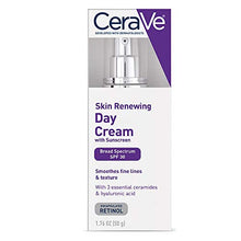 Load image into Gallery viewer, CeraVe Anti Aging Face Cream with SPF | 1.76 Ounce | Anti Wrinkle Retinol Cream and Face Sunscreen | Fragrance Free