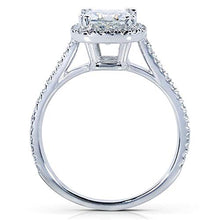 Load image into Gallery viewer, Kobelli Cushion-cut Moissanite Engagement Ring 1 1/3 CTW 14k White Gold, Size 8
