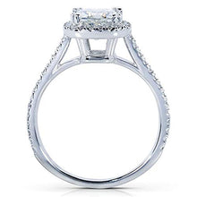 Load image into Gallery viewer, Kobelli Cushion-cut Moissanite Engagement Ring 1 1/3 CTW 14k White Gold, Size 8