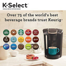 Cargar imagen en el visor de la galería, Keurig K-Select Coffee Maker, Single Serve K-Cup Pod Coffee Brewer, With Strength Control and Hot Water On Demand, Matte Black