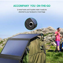 Load image into Gallery viewer, Solar Charger, Nekteck 28W Foldable Portable Solar Charger, Waterproof Camping Gear Sunpowered Charger with 2 USB Port for iPhone 12/11/Xs, iPad, MacBook, Samsung Galaxy, Tablet and Any USB Devices