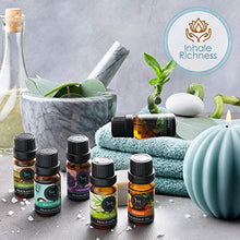 ギャラリービューアに画像を読み込み、Hearth & Harbor Premium Fragrance Oil � Set of 6 Scented Oil for Soap Making, Candle Making, Incense, Potpourri & Aroma Diffuser - Lemongrass, Peppermint, Orange, Lavender, Eucalyptus, Tea Tree Scents In 10ml Glass Amber Bottles