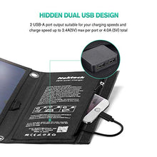 Load image into Gallery viewer, Solar Charger, Nekteck 28W Foldable Portable Solar Charger, Waterproof Camping Gear Sunpowered Charger with 2 USB Port for iPhone 12/11/Xs, iPad, MacBook, Samsung Galaxy, Tablet and Any USB Devices