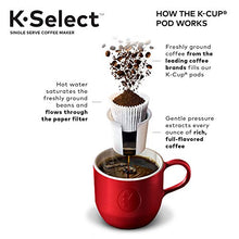 Cargar imagen en el visor de la galería, Keurig K-Select Coffee Maker, Single Serve K-Cup Pod Coffee Brewer, With Strength Control and Hot Water On Demand, Matte Black