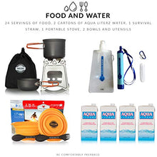 Load image into Gallery viewer, Premium Family Emergency Survival Bag/Kit – Be Equipped with 72 Hours of Disaster Preparedness Supplies for 4 People