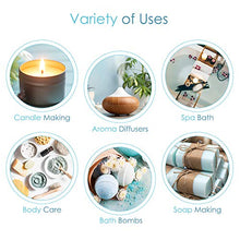 ギャラリービューアに画像を読み込み、Hearth & Harbor Premium Fragrance Oil � Set of 6 Scented Oil for Soap Making, Candle Making, Incense, Potpourri & Aroma Diffuser - Lemongrass, Peppermint, Orange, Lavender, Eucalyptus, Tea Tree Scents In 10ml Glass Amber Bottles