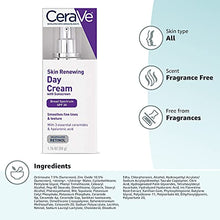 Load image into Gallery viewer, CeraVe Anti Aging Face Cream with SPF | 1.76 Ounce | Anti Wrinkle Retinol Cream and Face Sunscreen | Fragrance Free