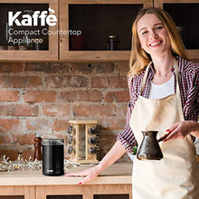 Load image into Gallery viewer, Kaffe KF2010 Electric Coffee Grinder - Black - 3oz Capacity with Easy On/Off Button. Cleaning Brush Included!