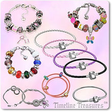 ギャラリービューアに画像を読み込み、Timeline Treasures European Charm Bracelet Charms and Beads for Women, DIY Jewelry, Birthstone Green May Emerald