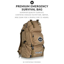 Cargar imagen en el visor de la galería, Premium Family Emergency Survival Bag/Kit – Be Equipped with 72 Hours of Disaster Preparedness Supplies for 4 People
