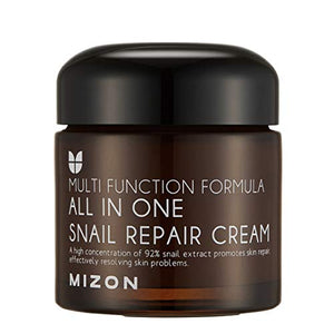 Snail Repair Cream 2.53 oz, Face Moisturizer with Snail Mucin Extract, All in One Snail Repair Cream, Recovery Cream, Korean Skincare with Snail Extract, Wirnkle & Blemish Care by Mizon (2.53oz 75ml)