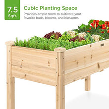 ギャラリービューアに画像を読み込み、Best Choice Products Raised Garden Bed 48x24x30in Elevated Wood Planter Box Stand for Backyard, Patio - Natural
