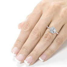 ギャラリービューアに画像を読み込み、Kobelli Cushion-cut Moissanite Engagement Ring 1 1/3 CTW 14k White Gold, Size 8
