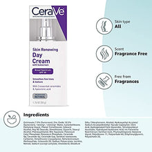 Load image into Gallery viewer, CeraVe Anti Aging Face Cream with SPF | 1.76 Ounce | Anti Wrinkle Retinol Cream and Face Sunscreen | Fragrance Free
